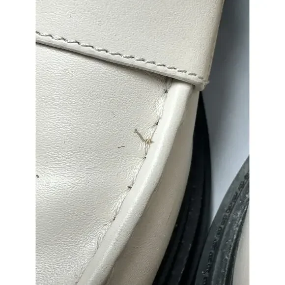 Michael Kors Women's Rocco Slip-On Platform Heeled Loafer, Light Cream, 8.5 Lug - Picture 12 of 13